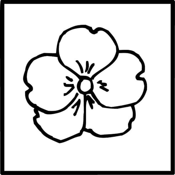 PrattandLarsonTileBBFPAN Pratt + Larson BBF Pansy 2×2 Pratt + Larson