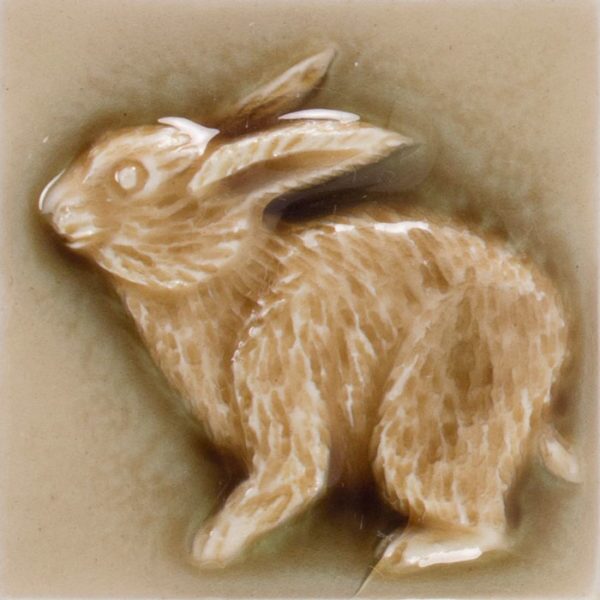 Pratt and Larson Tile 2×2 Rabbit WW40   Pratt + Larson   