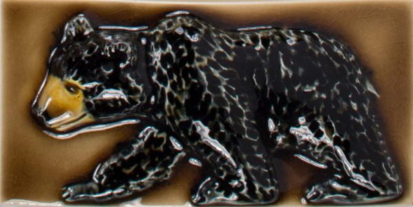 Pratt and Larson Tile 4×8 Bear WW35   Pratt + Larson   