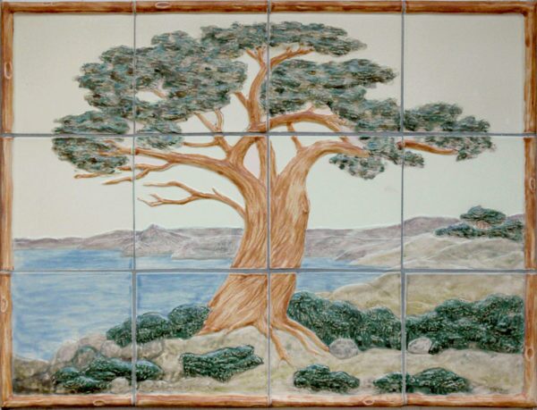 Pratt and Larson Tile 18×24 Large Tree panel CW72   Pratt + Larson   