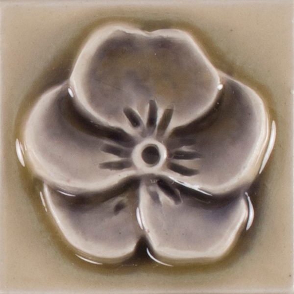 Pratt and Larson Tile 2×2 Pansy WW40   Pratt + Larson   