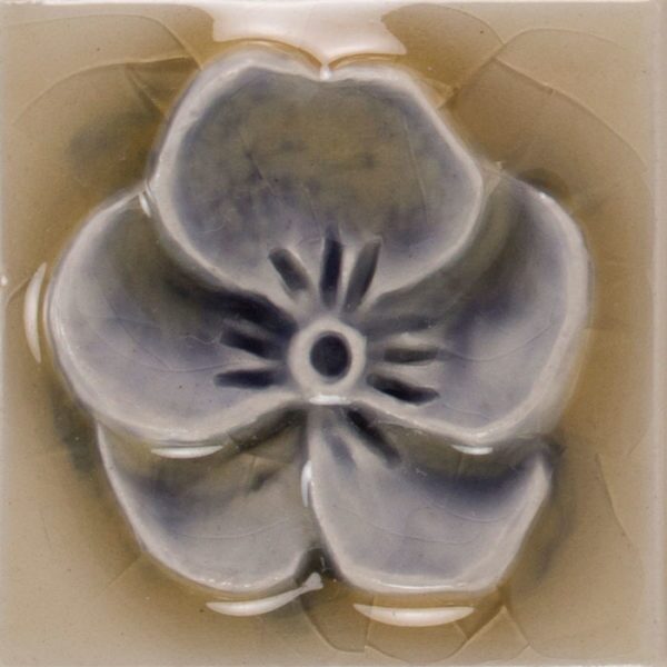 Pratt and Larson Tile 2×2 Pansy WW70   Pratt + Larson   