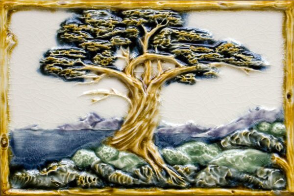 Pratt and Larson Tile 8×12 Tree panel WW1   Pratt + Larson   