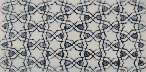 Pratt and Larson Tile Scraffito G PW1 Indigo   Pratt + Larson   
