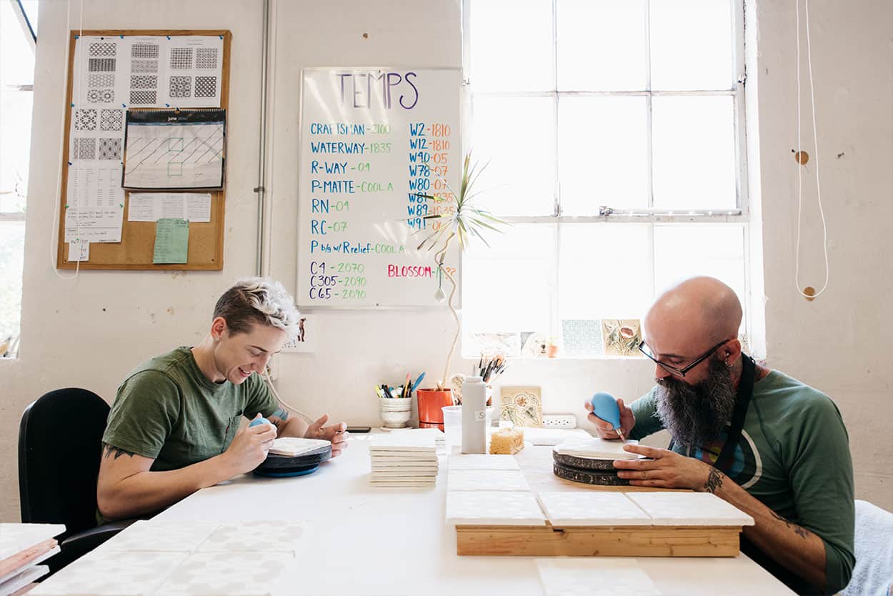 hand painting team   Pratt + Larson   