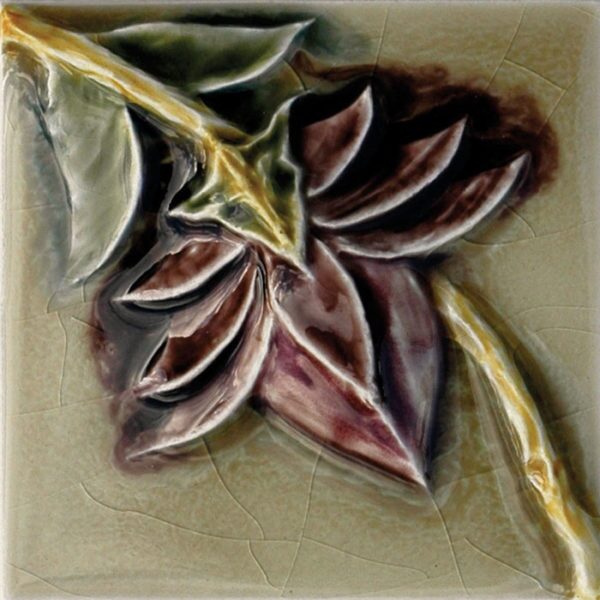 Pratt and Larson Tile 4×4 Vine Flower A WW40   Pratt + Larson   