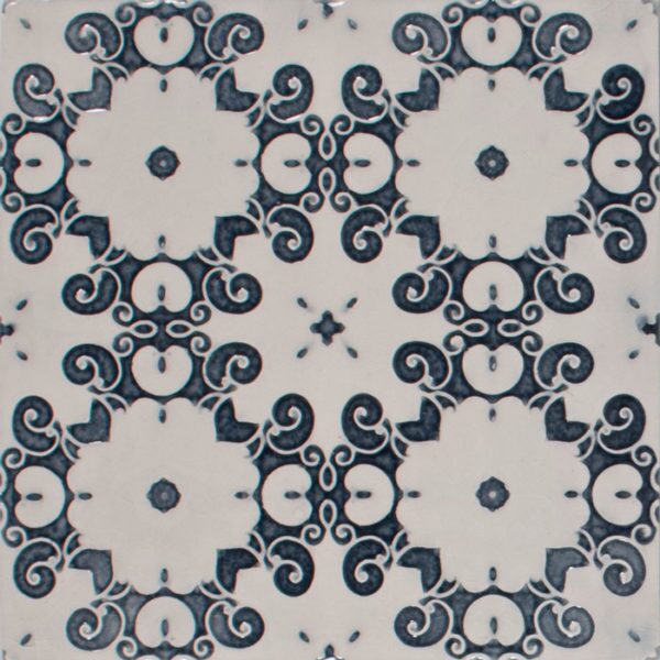 Pratt and Larson Tile Embossed A PW1 Indigo   Pratt + Larson   