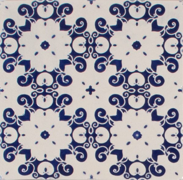 Pratt and Larson Tile Embossed A PW1 cobalt   Pratt + Larson   