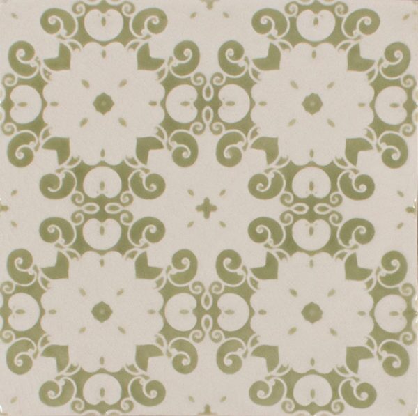 Pratt and Larson Tile Embossed A PW1 leaf   Pratt + Larson   