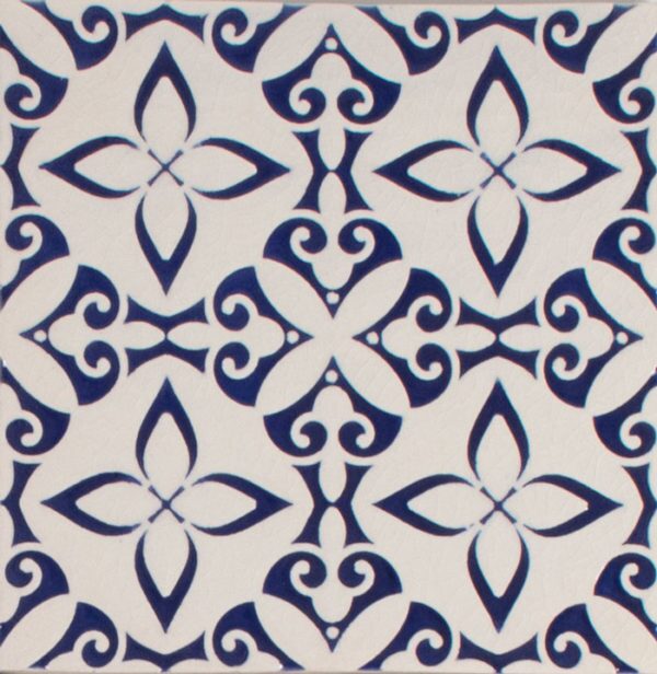 Pratt and Larson Tile Embossed B PW1 cobalt   Pratt + Larson   
