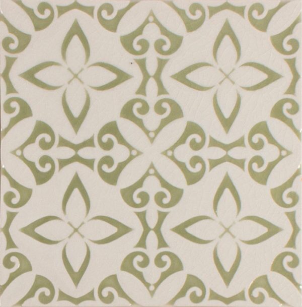 Pratt and Larson Tile Embossed B PW1 leaf   Pratt + Larson   
