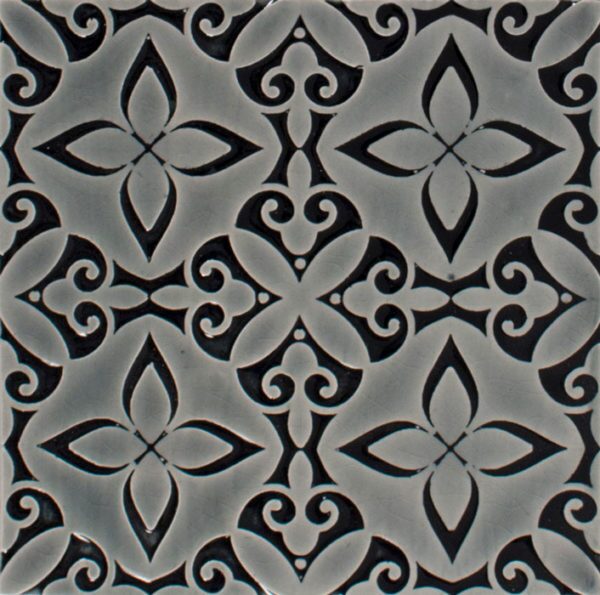 Pratt and Larson Tile Embossed B PW89 Indigo   Pratt + Larson   