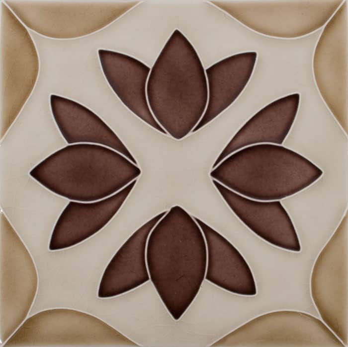 PrattandLarsonTileMotifGdoveplumfawn Pratt + Larson Motif G 6×6 Pratt + Larson