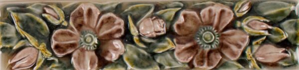 Pratt and Larson Tile 2×8 Rose WW70   Pratt + Larson   