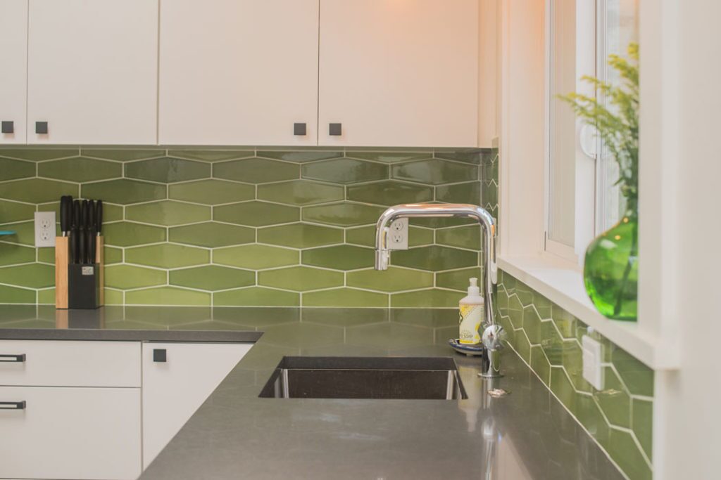 Pratt and Larson Tile Encircle Green Kitchen 1 web   Pratt + Larson   