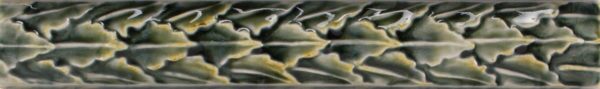 Pratt and Larson Tile 1×8 Rose Leaf WW40   Pratt + Larson   