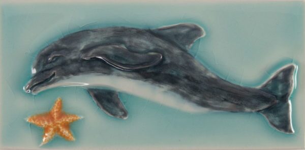 Pratt and Larson Tile 4×8 Dolphin WW60   Pratt + Larson   
