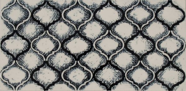 Pratt and Larson Tile Scraffito E PW1 Charcoal   Pratt + Larson   