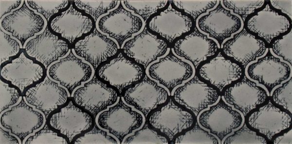 Pratt and Larson Tile Scraffito E PW89 Charcoal   Pratt + Larson   