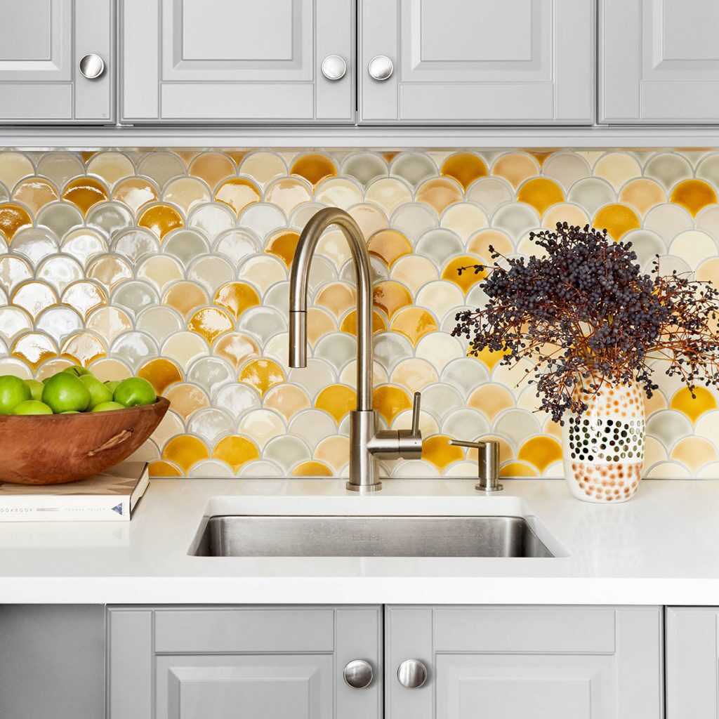 Pratt Larson Small Fan Gray Gold Kitchen 7   Pratt + Larson   