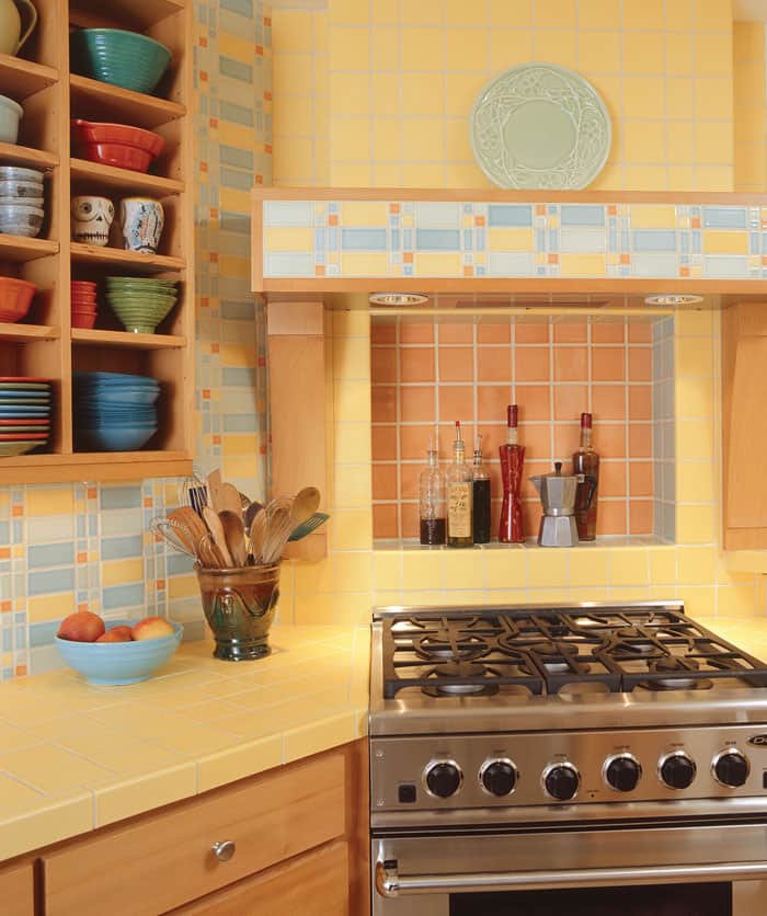 Pratt and Larson Tile Bright kitchen   Pratt + Larson   
