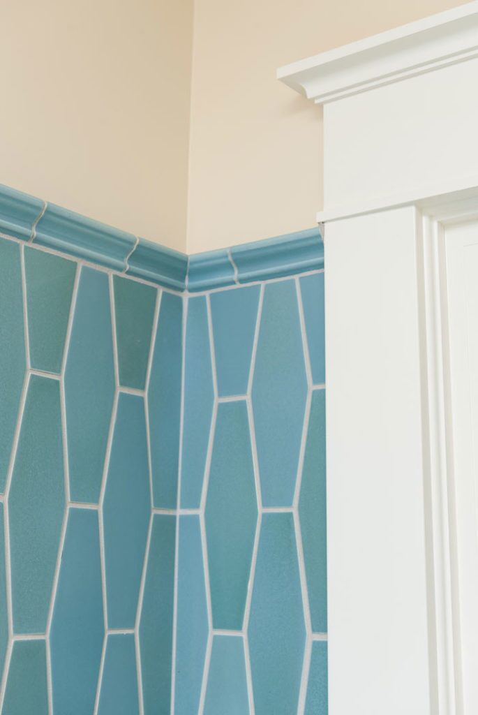 Pratt and Larson Tile Elongated Hex C228 Bathroom 3   Pratt + Larson   
