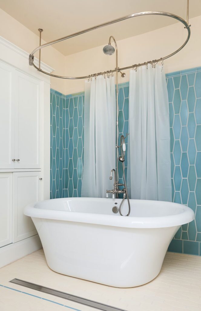 Pratt and Larson Tile Elongated Hex C228 Bathroom 7   Pratt + Larson   