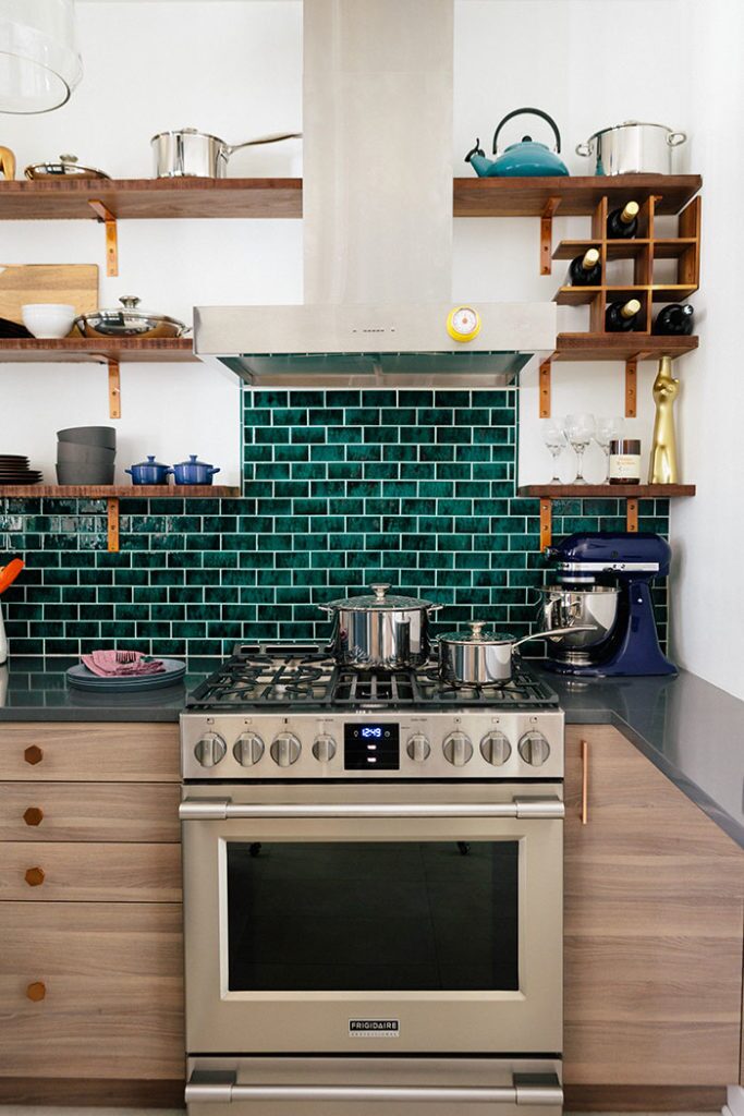 Pratt and Larson Tile Teal Splash   Pratt + Larson   