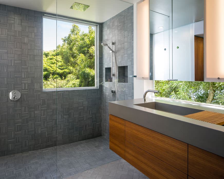 Pratt and larson Tile Parquet Bath   Pratt + Larson   
