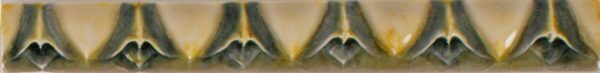 Pratt and Larson Tile 1×8 Egg Dart WW40   Pratt + Larson   
