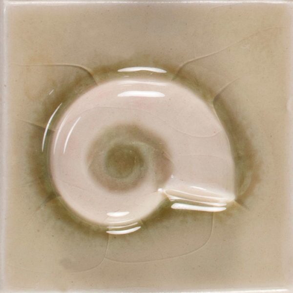 Pratt and Larson Tile 2×2 Snail WW40   Pratt + Larson   