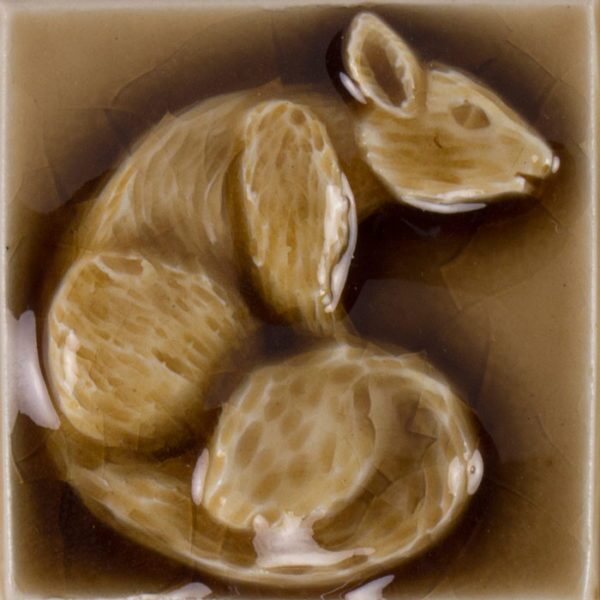 Pratt and Larson Tile 2×2 Squirrel WW35   Pratt + Larson   