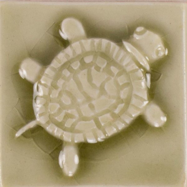 Pratt and Larson Tile 2×2 Turtle W43   Pratt + Larson   