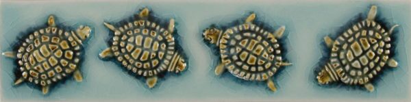 Pratt and Larson Tile 2×8 Turtle WW60   Pratt + Larson   
