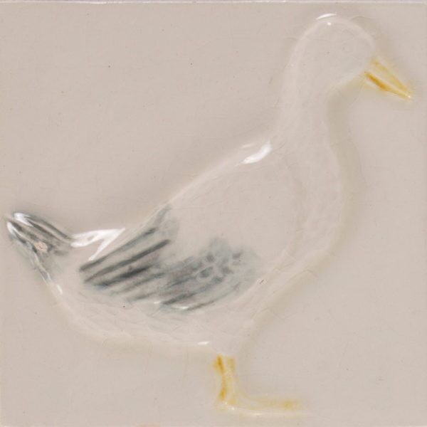 Pratt and Larson Tile 4×4 Duck WW1   Pratt + Larson   
