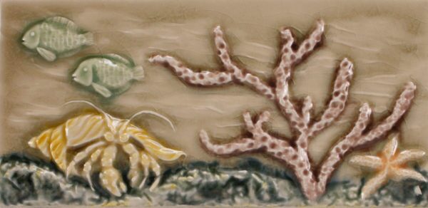 Pratt and Larson Tile 4×8 Marine Crab WW40   Pratt + Larson   