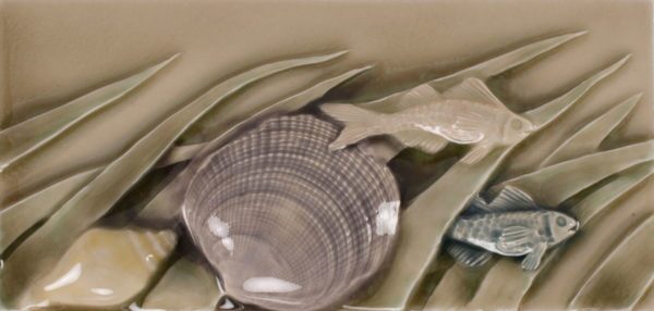 Pratt and Larson Tile 4×8 Ocean Border A WW40   Pratt + Larson   