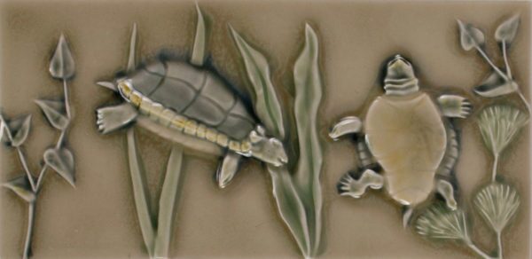 Pratt and Larson Tile 4×8 Pond Turtle WW40   Pratt + Larson   
