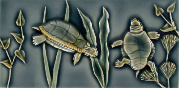 Pratt and Larson Tile 4×8 Pond Turtles WW10   Pratt + Larson   
