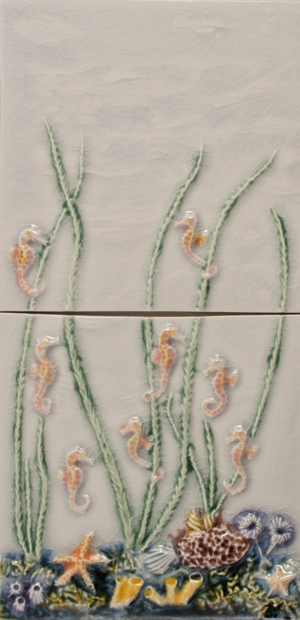 Pratt and Larson Tile 6×12 Seaweed Panel WW5   Pratt + Larson   