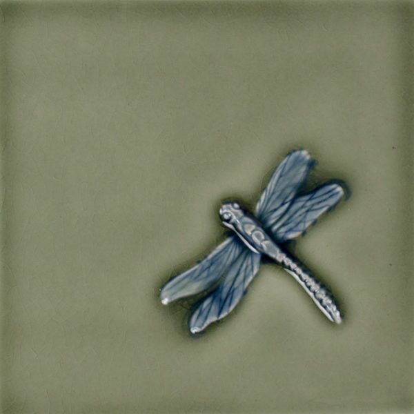 Pratt and Larson Tile 6×6 Dragonfly WW45   Pratt + Larson   