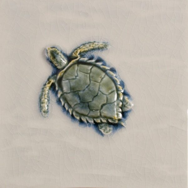 Pratt and Larson Tile 6×6 Marine Turtle WW5   Pratt + Larson   