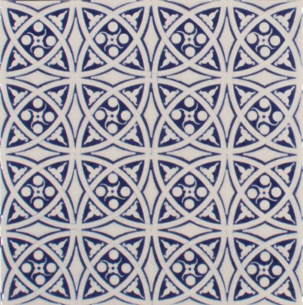 Pratt and Larson Tile Embossed C PW1 cobalt   Pratt + Larson   