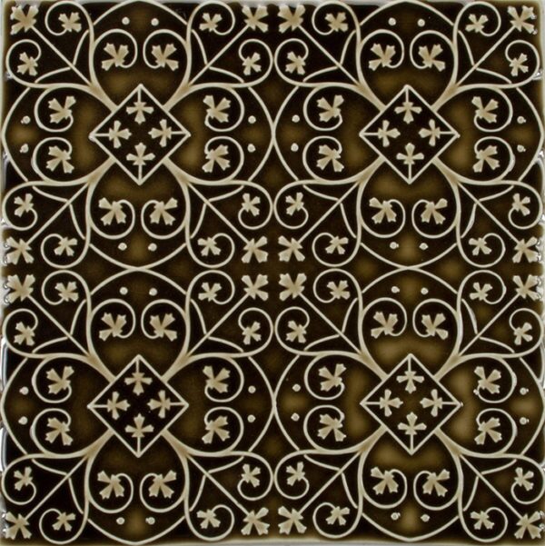 Pratt and Larson Tile Filigree A W77   Pratt + Larson   