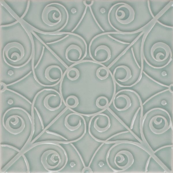 Pratt and Larson Tile Filigree E R93   Pratt + Larson   