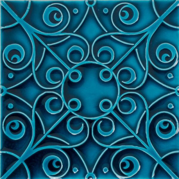 Pratt and Larson Tile Filigree E W66   Pratt + Larson   