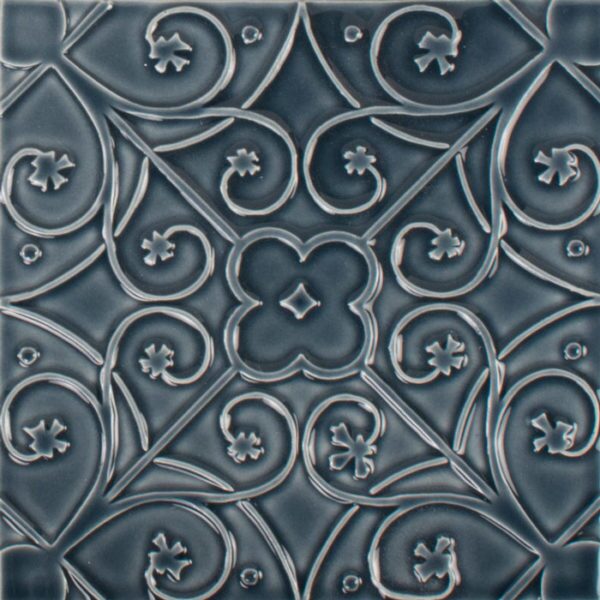 Pratt and Larson Tile Filigree F R146   Pratt + Larson   