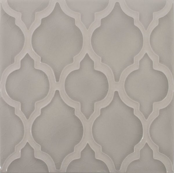 Pratt and Larson Tile Motif A mist white   Pratt + Larson   