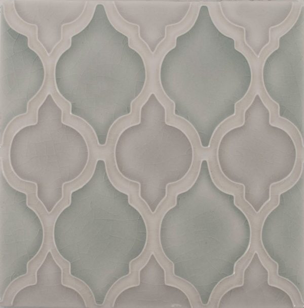 Pratt and Larson Tile Motif A winter cloud mist   Pratt + Larson   
