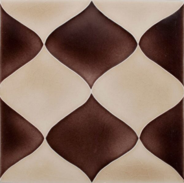 Pratt and Larson Tile Motif B pebble plum   Pratt + Larson   